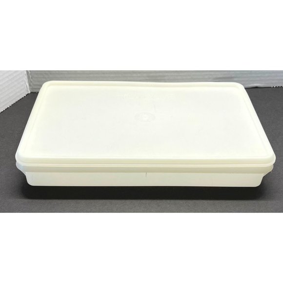 Vintage Tupperware Rectangular Bacon Deli Cold Cuts Keeper 794-12 with Lid - Picture 1 of 13